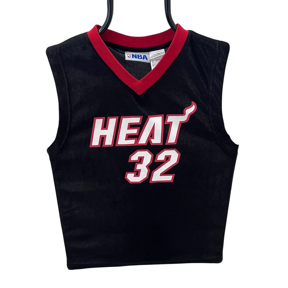 Vtg NBA Miami Heat Shaquille O'Neal Boys Youth MD Jersey Shaq